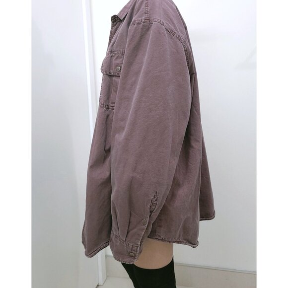 Purple Oversized Fleece Tracker Jacket - Picture 4 of 8